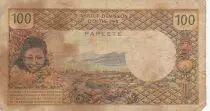 Tahiti 100 francs - Tahitian - 1969 - Serial N.1