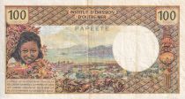 Tahiti 100 Francs - Tahitienne - 1971 - Série E.1 - P.24a