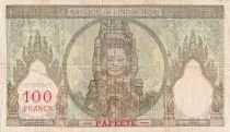 Tahiti 100 Francs Ruines d\'Angkor - ND (1961) - Série E.99