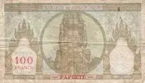 Tahiti 100 Francs Statue of Angkor - ND (1961) - Serial R.145