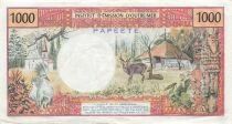 Tahiti 1000 Francs - Tahitian Woman - ND (1977) - P.27b