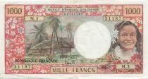Tahiti 1000 Francs - Tahitienne - ND (1977) - P.27b