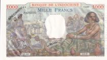 Tahiti 1000 Francs Scène de marché - ND (1957) - Série O.00 - Spécimen n°0136