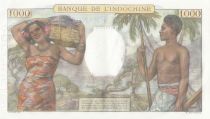 Tahiti 1000 Francs Scène de marché - ND (1957) - Série O.00 - Spécimen n°0137