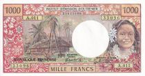 Tahiti 1000 Francs Tahitienne - Hibiscus - 1985 - A.011 - PNEUF - P.27d