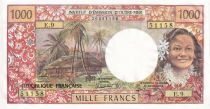 Tahiti 1000 Francs Tahitienne - Hibiscus - 1985 - A.8 - PNEUF - P.27d