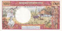 Tahiti 1000 Francs Tahitienne - Hibiscus - 1985 - F.7 - PNEUF - P.27d