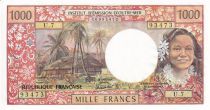 Tahiti 1000 Francs Tahitienne - Hibiscus - 1985 - U.7 - NEUF - P.27d
