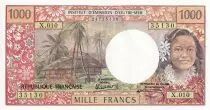 Tahiti 1000 Francs Tahitienne - Hibiscus - 1985 - X.010 - PNEUF - P.27d