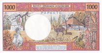 Tahiti 1000 Francs Tahitienne - Hibiscus - 1985 - X.010 - PUNC - P.27d