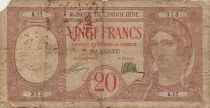 Tahiti 20 Francs - Paon - ND (1928) - P.12a