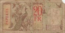 Tahiti 20 Francs - Paon - ND (1928) - P.12a