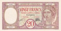 Tahiti 20 Francs - Papeete - Banque de l\'Indochine 1928 - Spécimen