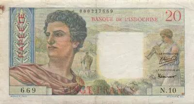 Tahiti 20 Francs - Young Sheperd - ND (1951) - P.21a