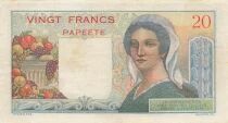 Tahiti 20 Francs - Young Sheperd - ND (1963) - P.21c