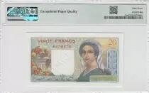 Tahiti 20 Francs Young farmer - ND (1951) - Specimen - PMG 67 EPQ