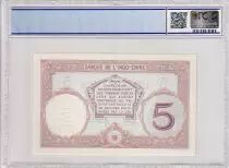 Tahiti 5 Francs - Woman with helmet - (ND1927) - Specimen - PCGS MS 66