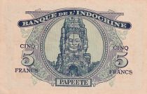Tahiti 5 Francs, Minerva - 1944 - 1032833 - XF to XF + - P.19