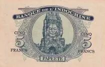 Tahiti 5 Francs, Minerve - 1944 - 1032833