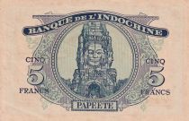 Tahiti 5 Francs, Minerve - 1944 - 1032838