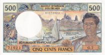 Tahiti 500 Francs Polynésien - Pirogue -  1977 - Série G.2 - NEUF - P.25b2