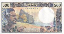Tahiti 500 Francs Polynésien - Pirogue -  1977 - Série G.2 - PNEUF - P.25b2