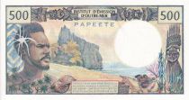 Tahiti 500 Francs Polynésien - Pirogue -  1977 - Série S.1 - PNEUF - P.25b1