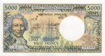 Tahiti 5000 Francs - Bougainville - ND (1985) - P.28d