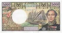 Tahiti 5000 Francs - Bougainville - ND (1985) - P.28d