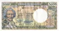 Tahiti 5000 Francs - Bougainville - Trois-Mâts - ND (1983) - Série V.3 - P.28d
