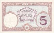 Tahiti Billet 5 Francs - Papeete - 1927 - Sp&eacute;cimen - S&eacute;rie O.00