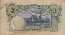 Tailandia 1 Baht - King Rama VIII - Temple - 1936 - Series D75