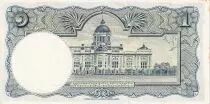 Tailandia 1 Baht - Roi Rama IX, temple - 1955 - UNC - P.47d