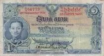 Tailandia 1 Baht Rama VII - 20-09-1934 - Serial A74