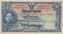 Tailandia 1 Baht Rama VII - 22-09-1934 - Serial A75