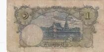 Tailandia 1 Baht Rama VIII - Temple - ND (1939) - Serial A.16