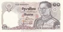 Tailandia 10 Baht - King Rama IX - ND (1995) - P.98 - Serial 0 B