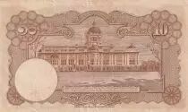 Tailandia 10 Baht Rama VIII - ND (1948) - Serial I18 black