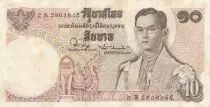 Tailandia 10 Bath Thailand - Rama IX - 1978 - Serial 2S - Signature 44
