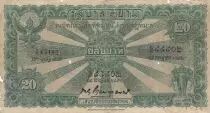 Tailandia 20 Baht - Procession - 15-09-1929 Serial P.43 - P.18