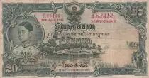 Tailandia 20 Baht Rama VIII - Temple - 29-04-1936 - Serial P.13
