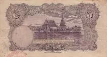 Tailandia 5 Baht Rama VII - Temple - 01-05-1934 - Serial K.1