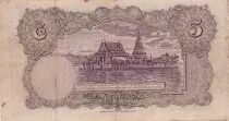 Tailandia 5 Baht Rama VIII - Temple - 01-04-1935 - Serial K.21
