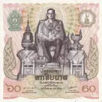 Tailandia 60 Baht - Rama IX - King 60 th birthday - 1987 - P.93