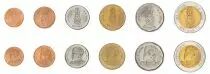 Tailandia Set of 6 Coins - AU