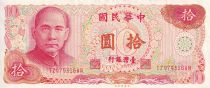 Taïwan 10 Nouveaux dollars - Sun-Yat Sen - 1976 - Série TZ - P.1984