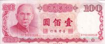 Taïwan 100 Nouveaux dollars - Sun-Yat Sen - 1987 - Série DT - P.1989