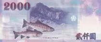 Ta&iuml;wan 2000 Nouveaux dollars - Satellites - Poissons - 2001 - P.1995