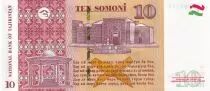 Tajikistan 10 Somoni - Avicenne - 2022 - Serial DK