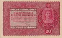 Tannu-Tuva 20 Marek - Woman head - Imperial eagle - 1919 - Serial CH - P.26